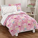 dream FACTORYPrincess Ultra Soft Microfiber Girls Comforter Set, Pink, Twin