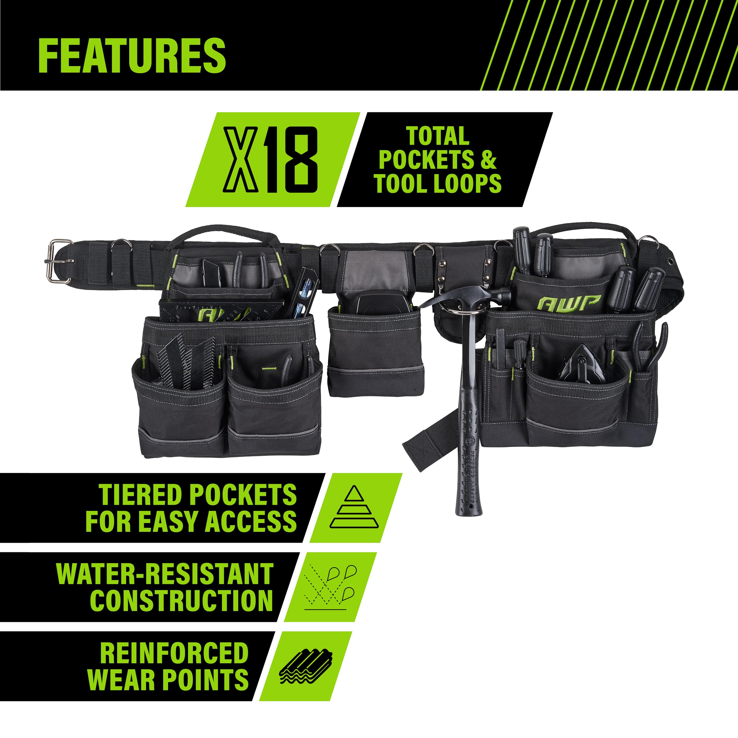 Leather Tools Porta Martillos De Construccion AWP Classic Leather