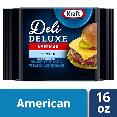 Kraft deli de luxe 2% Milk reduced fat american Cheese slices - 24 ct (021000625666)