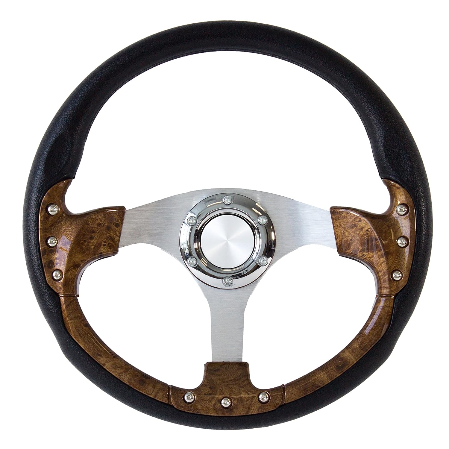 Forever Sharp 14" Burlwood Performance Steering Wheel for