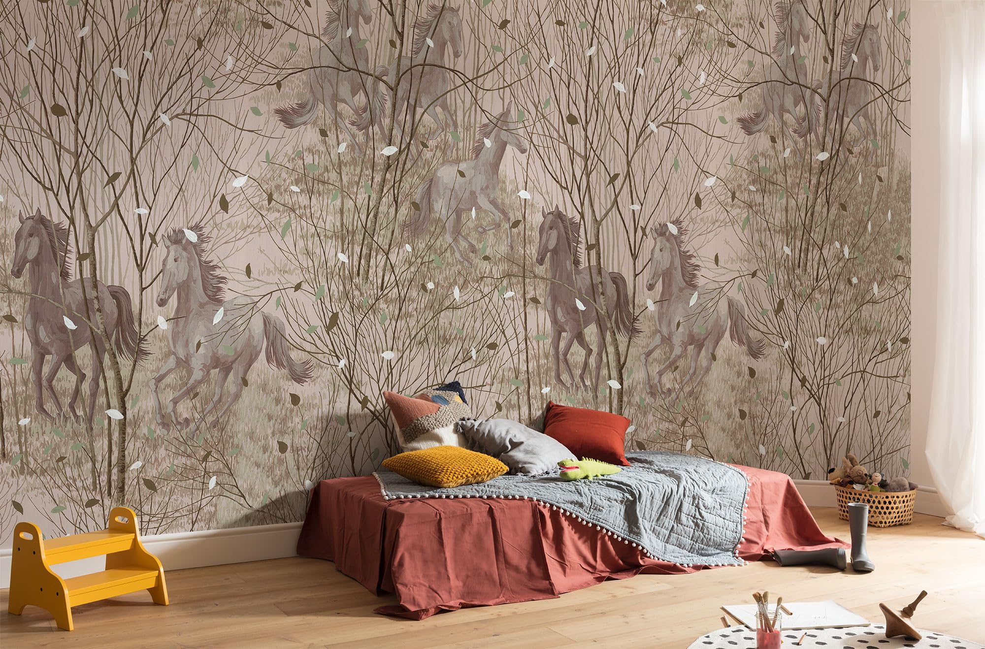 Komar Non-Woven Photo Wallpaper - Free Spirit - Size 600 x 280 cm - Children's Bedroom Wallpaper