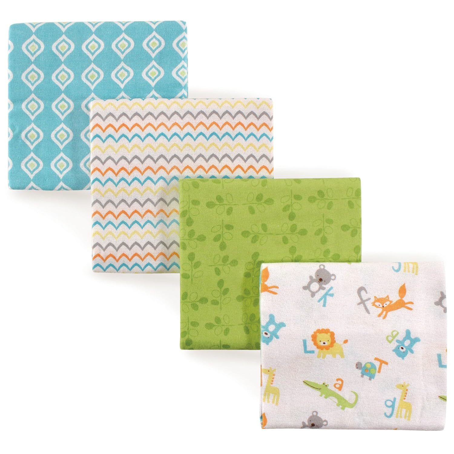 Luvable Friends Unisex Baby Cotton Flannel Receiving Blankets, Basic Elephant, One Size: Baby