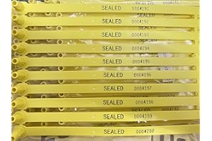 Duebass Yellow Tite-Lock Plastic Truck Door Seal (Package of 100)