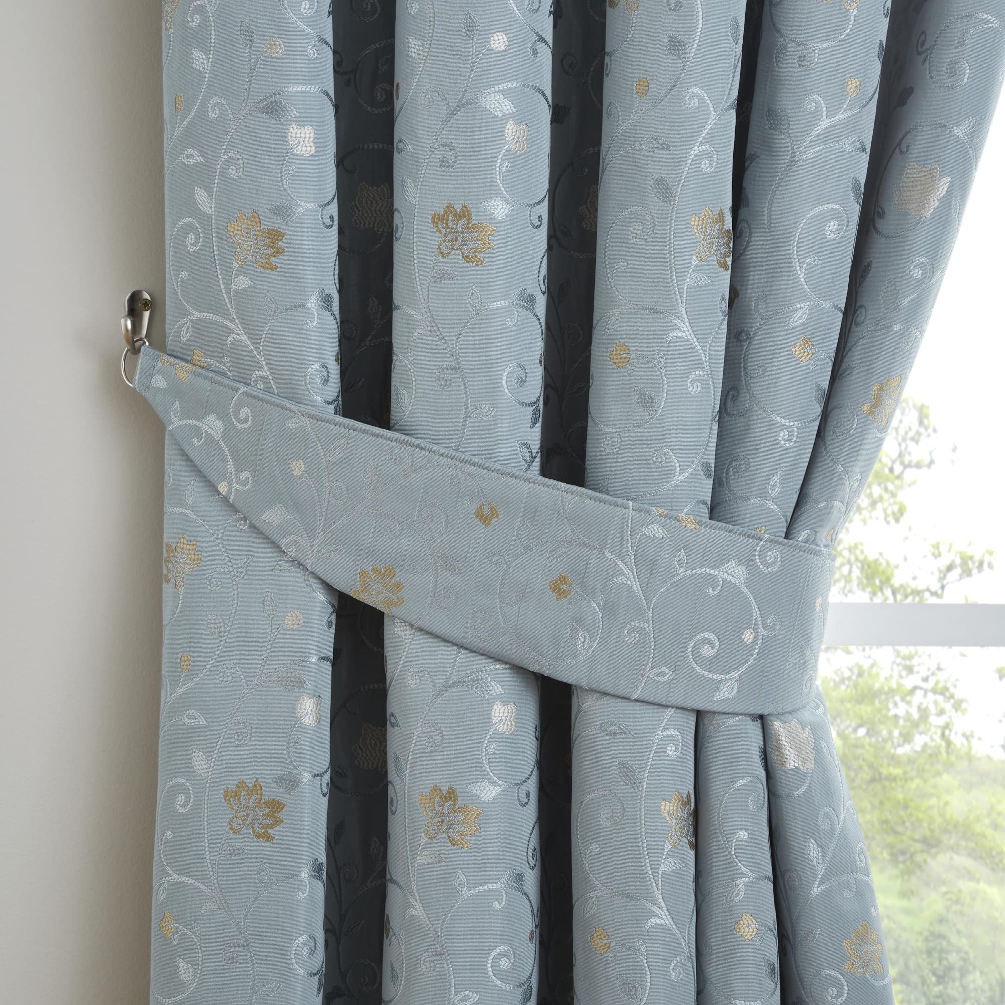 Curtina - Renata - Pair Of Curtain Tiebacks in Duckegg