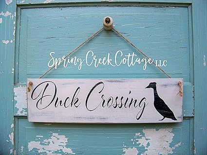 Amazoncom Imousde Chicken Signs Duck Crossing Duck Signs Rustic