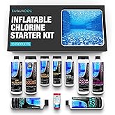 AquaDoc Inflatable Hot Tub Chemical Kit With Chlorine - Spa Starter Kit & pH Control - Convenient for Hot Tubs