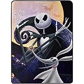 Northwest Nightmare Before Christmas Micro Raschel Throw Blanket, Ultra Soft Throw, 46 x 60 Inches, Full Moon Madness