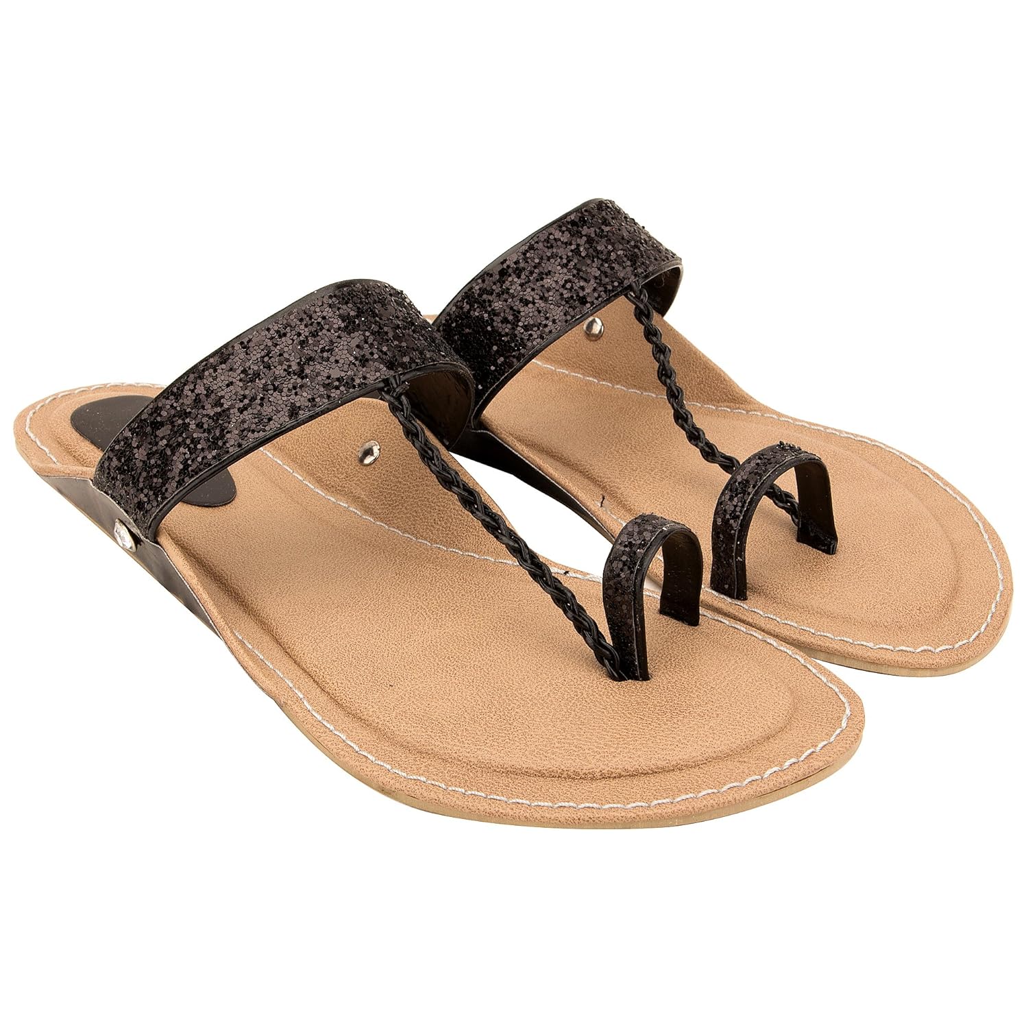 belleza women ethnic synthetic kolahpuri slippers