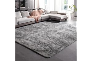 Fyoulimt 8x10 Area Rugs for Bedrooms, Fluffy Rugs for Living Room Decor, Ultra Soft Anti Slip Shag Fuzzy Carpets，Washable Lar