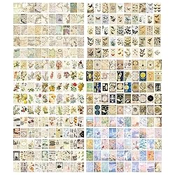 6 Sets 300 Pcs Washi Stickers Set Vintage Aesthetic