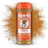 Dan-O's Tac-O Seasoning, 2.5 oz Bottle, All Purpose Taco Seasoning for Tacos, Quesadillas, Ground Beef, Guac and More, Sugar Free, Zero Calorie, Use this Spice Blend for a Flavorful Kick to Any Dish