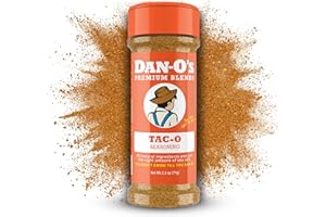 Dan-O's Tac-O Seasoning, 2.5 oz Bottle, All Purpose Taco Seasoning for Tacos, Quesadillas, Ground Beef, Guac and More, Sugar Free, Zero Calorie, Use this Spice Blend for a Flavorful Kick to Any Dish