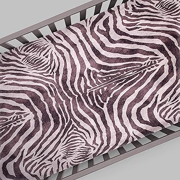 zebra crib sheet