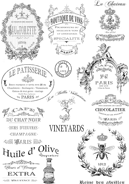 Creative Expressions 3pl Ceast002 Transfers Mixed Medi Fan French Fancy