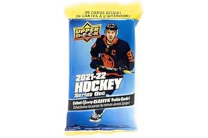 Upper Deck 2021-22 Series 1 Hockey Trading Card Fat Pack (26 Cards)