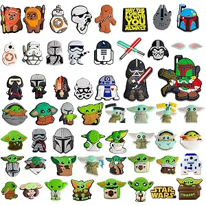 56Pcs Space Themed Shoe Charms, Cartoon Galaxy Shoe Charms for Shoes, Clogs, Sandals and Birthday Party Favors.