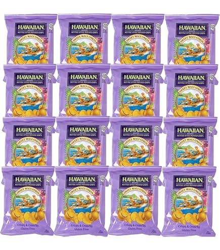 Amazon.com : Hawaiian Brand Kettle Style Potato Chips Surf Pack