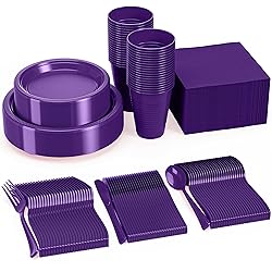 350 PCS Disposable Tableware Combo Pack