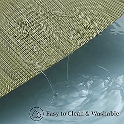 Leetaltree Pea Green Placemats Set of 6 - Heat