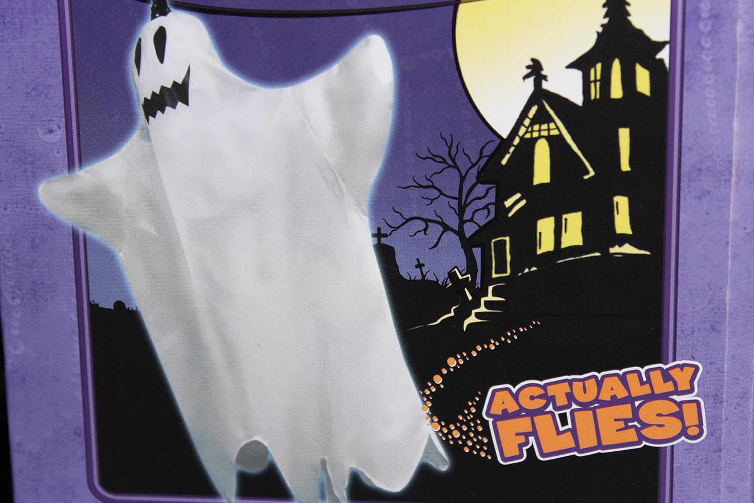 Scary Flying Ghost Flies on a Long Cable (Included