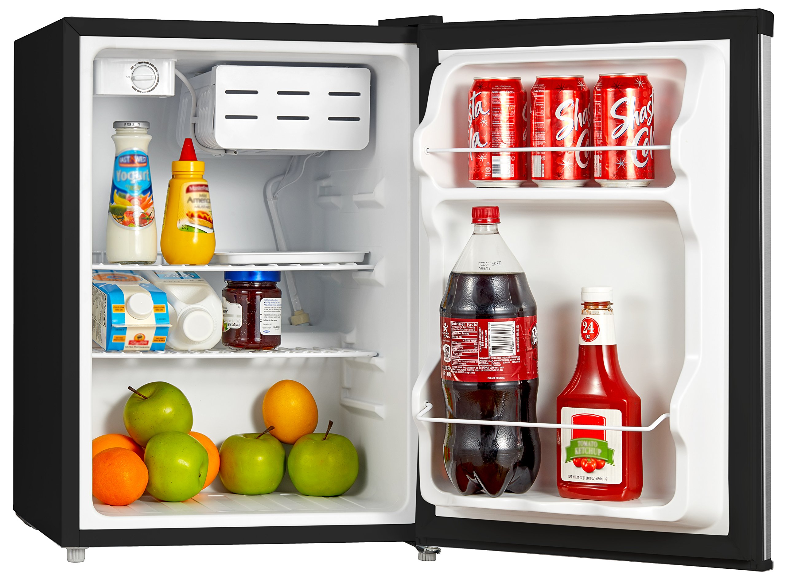 Midea WHS87LSS1 Refrigerator, 2.4 Cubic Feet, Stainless Steel Buy