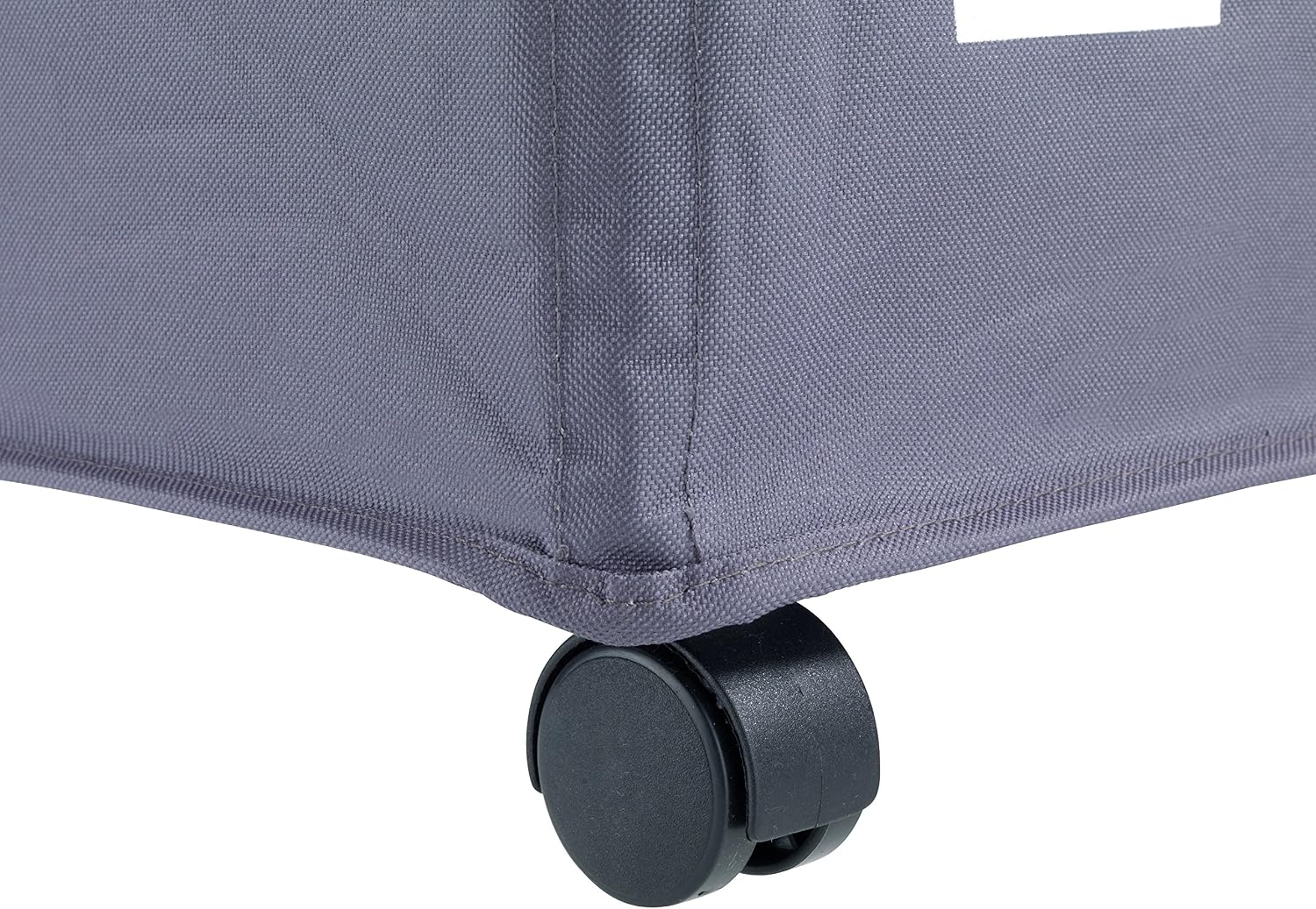 WENKO 62083100 Laundry collector Trivo Grey - 3 laundry compartments Capacity: 116 l, Polyester, 56 x 60 x 35 cm, Dark grey - Image 5