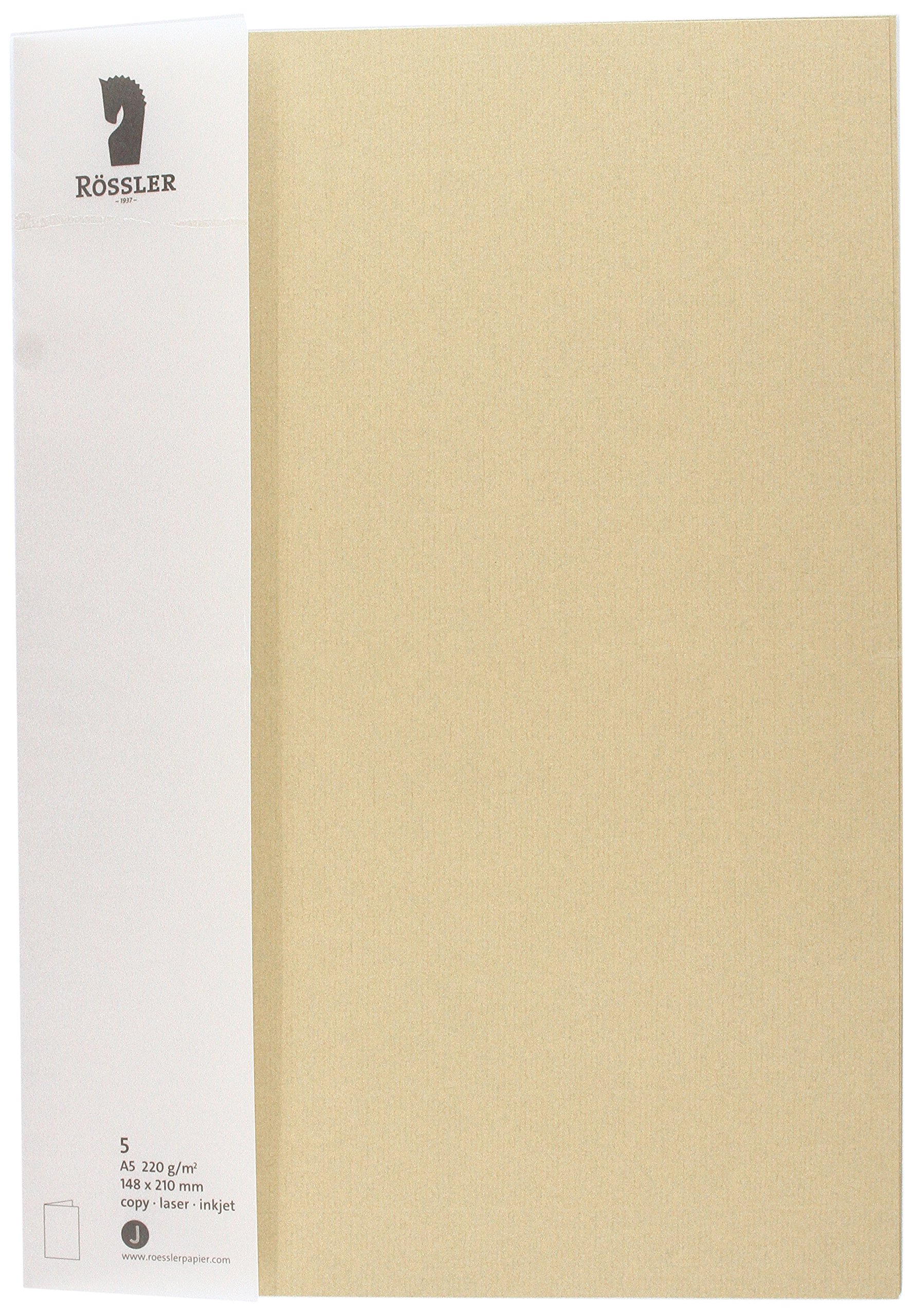 Paperado A5 Folded Card - Hazelnut (Pack of 5) — image 1