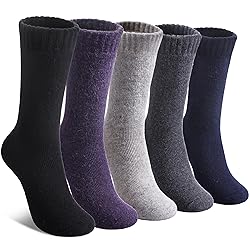 LINEMIN Wool Socks for Women Winter Warm Hiking