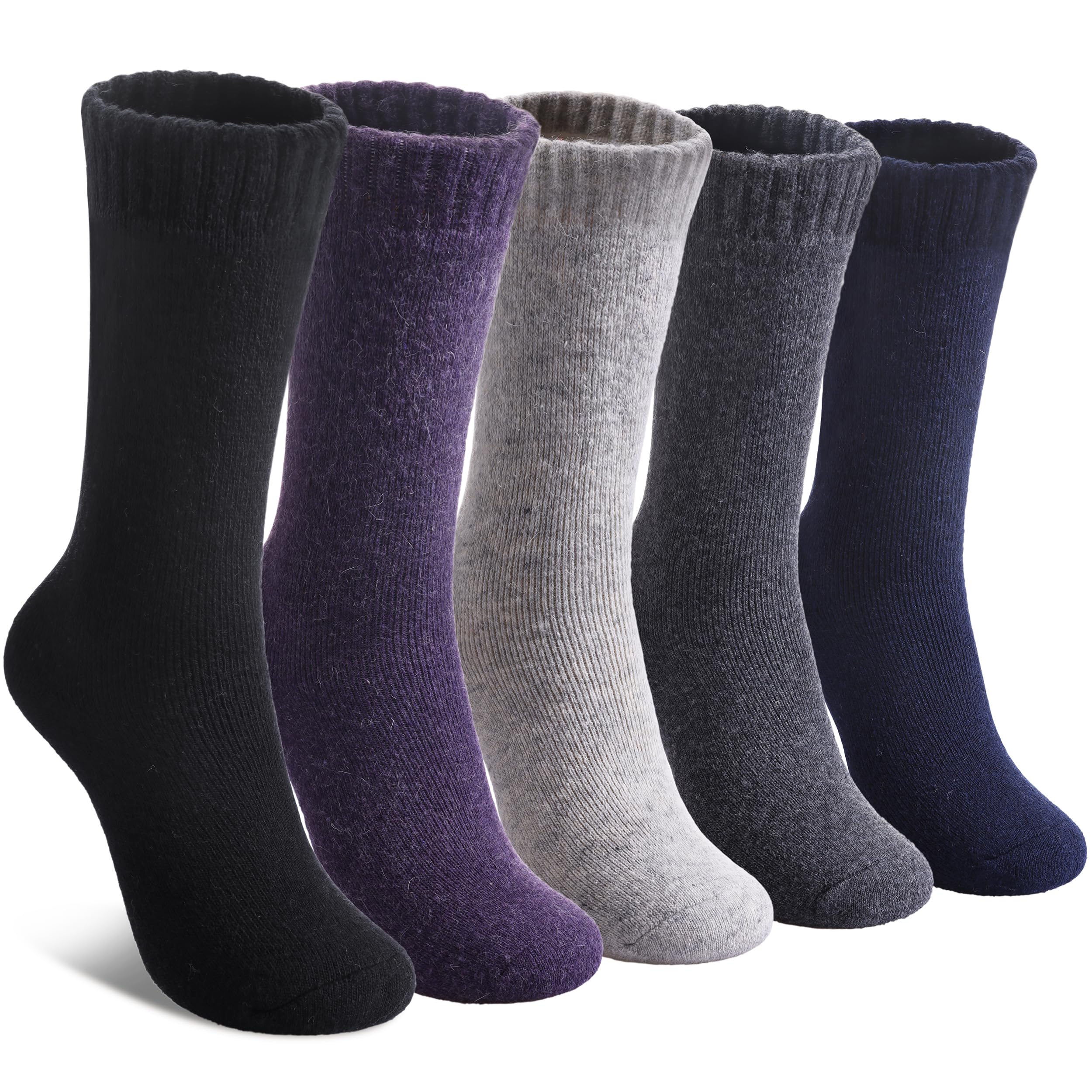 LINEMIN Wool Socks for Women Winter Warm Hiking