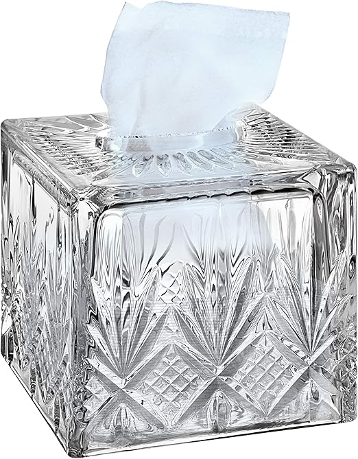Godinger Dublin Crystal Tissue Box Home & Kitchen