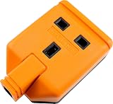 Masterplug 13A Orange Heavy Duty Single Socket Trailing Socket Rewireable view 5