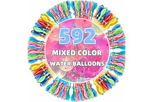 NIYABAINEN Summer Water Toys Magical Quick Fill Water Balloons for Pools and Water Companions 592 Balloons (GD)