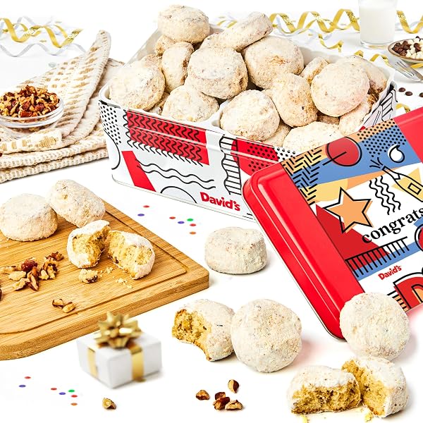 DAVID’S COOKIES CONGRATULATIONS BUTTER PECAN MELTAWAYS SWEET SAMPLER...
