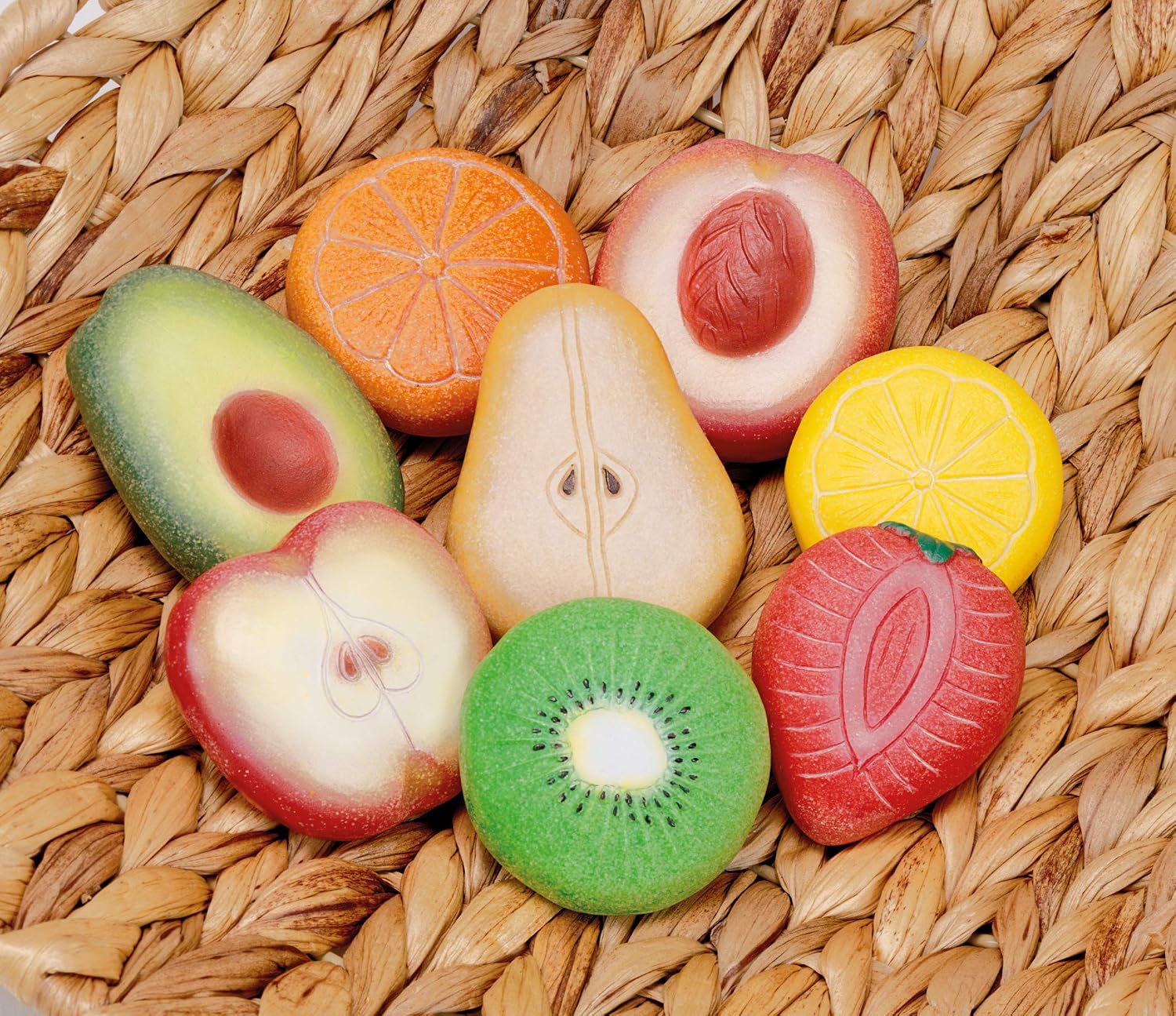 Yellow Door Fruit Sensory Play Stones, B01, child-size - Image 3