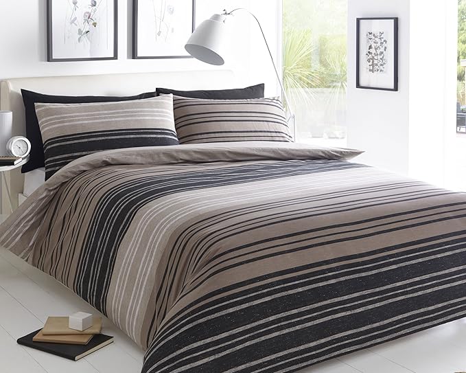 Sleep Down Bettwäsche-Set für Super-Kingsize-Betten, Baumwolle, Grau