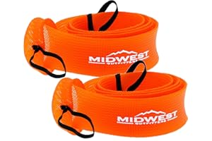 Midwest Outfitters Rod Socks - Fishing Rod Sleeve Cover Fishing Pole Covers for Spinning Baitcaster and Youth Fishing Pole Sizes - Multiple Sizes and Colors
