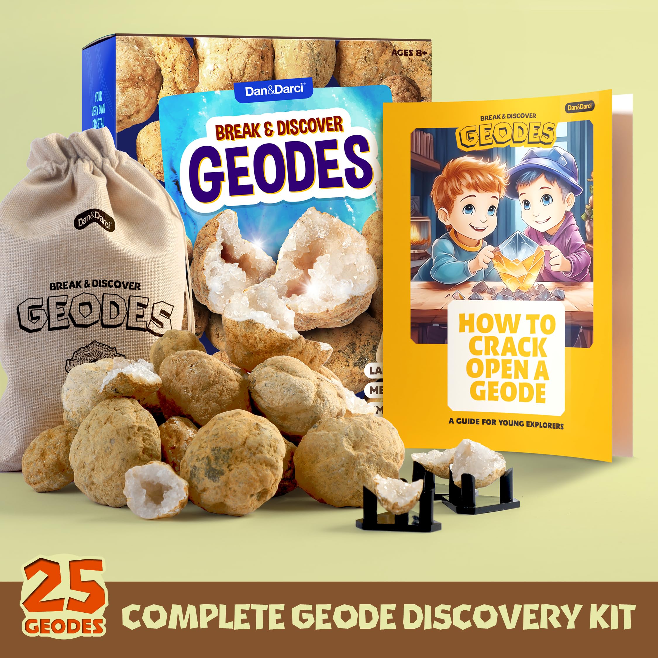 Dan&Darci Break Your Own Geodes - Hollow White Moroccan 1