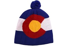 Euroscarves Colorado Flag Beanie Winter Cap Hat