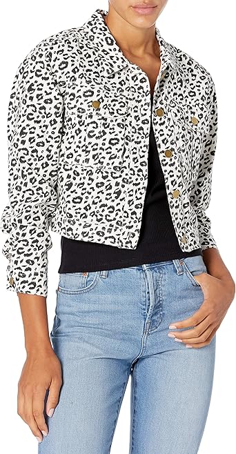 cheetah denim jacket