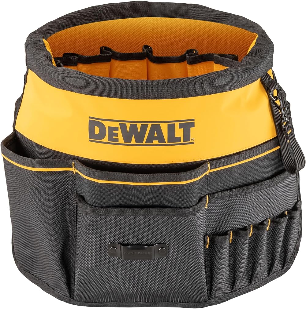 DeWalt Bucket Tool Organizer 37 Pockets Loops ToughCase Pocket