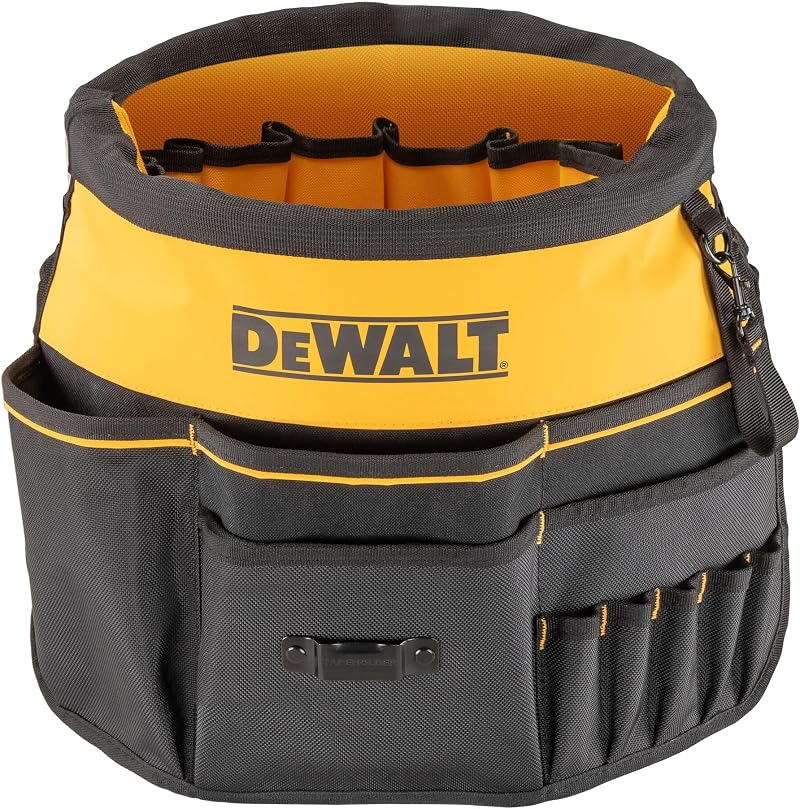 DeWalt Bucket Tool Organizer 37 Pockets Loops ToughCase Pocket
