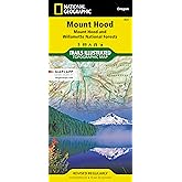 Mount Hood [Mount Hood and Willamette National Forests] (National Geographic Trails Illustrated Map)