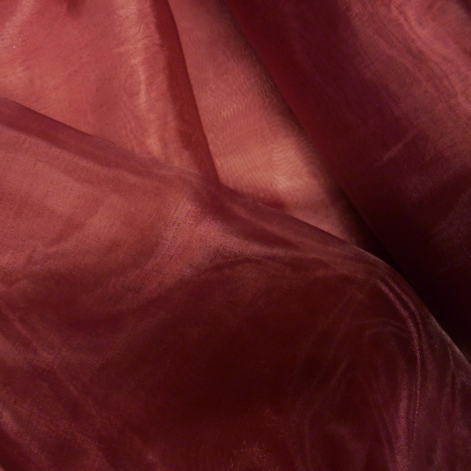 Burgundy/Wine Plain Organza Fabric (Voile) (Per Metre) Amazon.co.uk