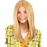 Fun Costumes Women's Clueless Cher Horowitz Blonde Wig Costume Accessory | 90s Movie Character Cosplay for Adults