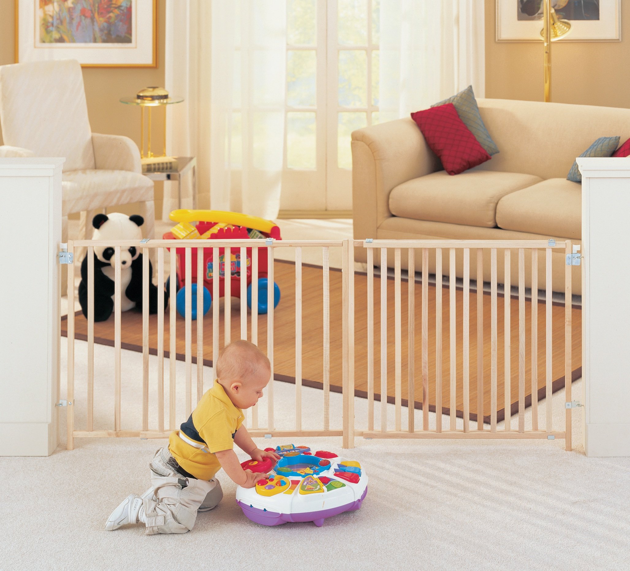 North States 103" Wide ExtraWide Swing Baby Gate Perfect for