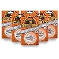 Gorilla Tough & Clear Double Sided Mounting Tape, 1" x 60", Clear, (Pack of 6)