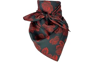 AUSTIN ACCENT INC Austin Accent Cowboy Bandana 100% Silk Scarf Wild Rag 34 Inch Multiple Colors