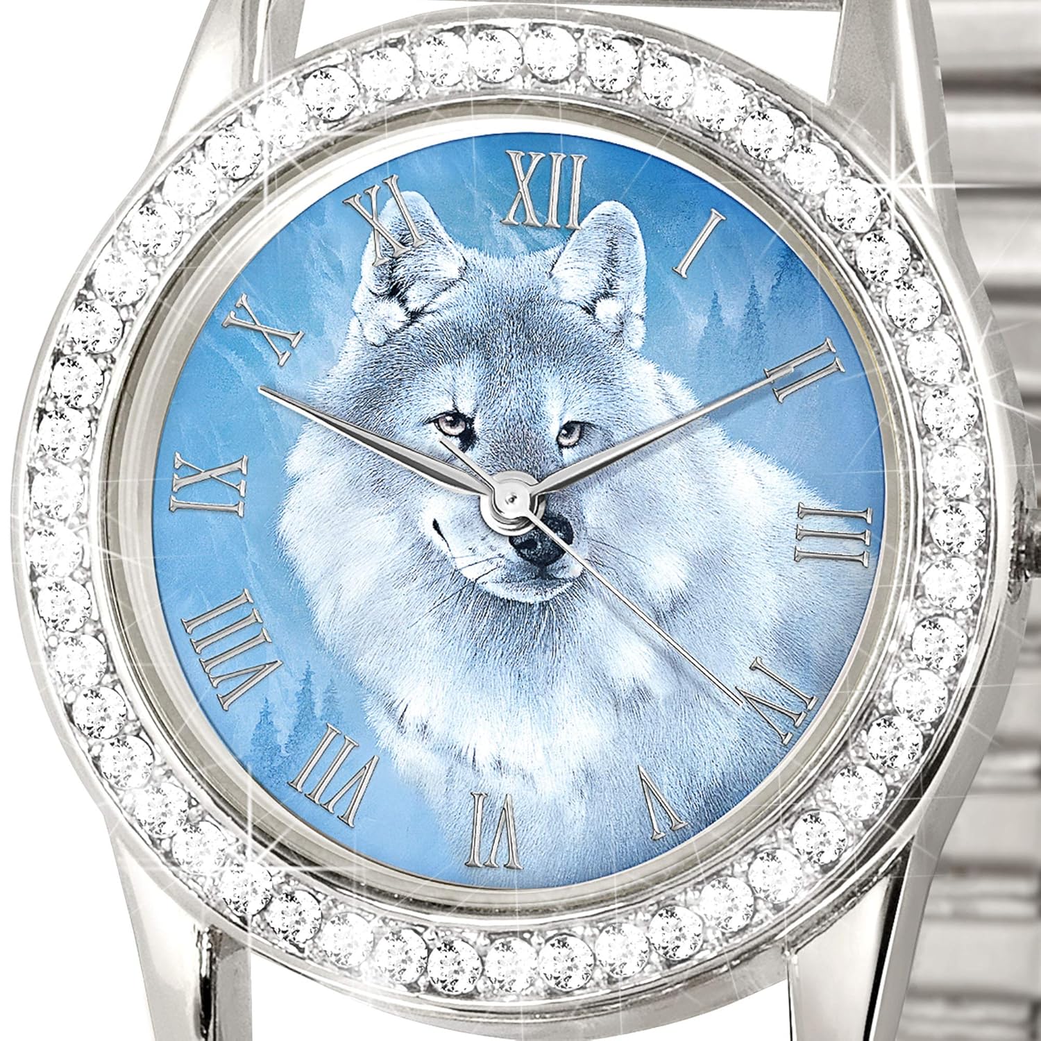 The Bradford Exchange Spirit Of The Wilderness Wolf Ladies Stretch