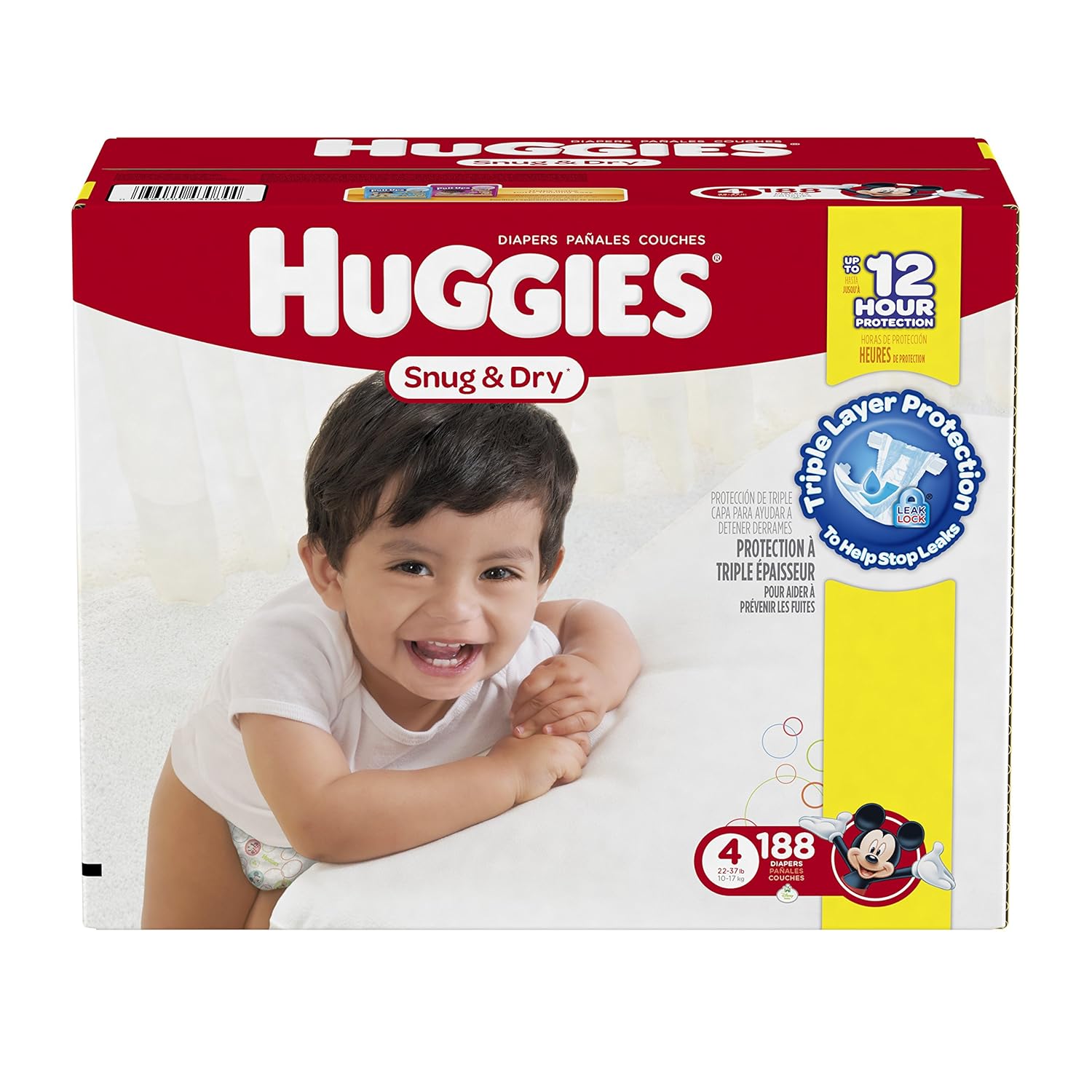 [Amazon.ca] Huggies Snug and Dry Diapers, Step 4 Economy Plus, 188