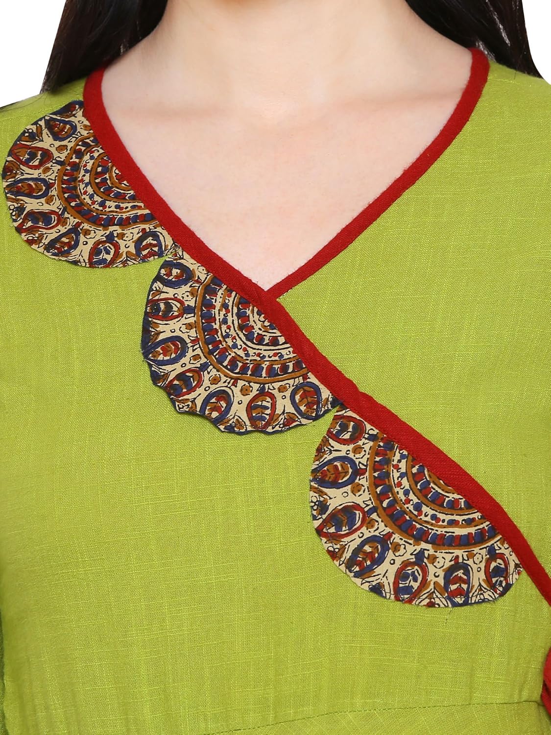 yash gallery women's cotton slub anarkali kurta